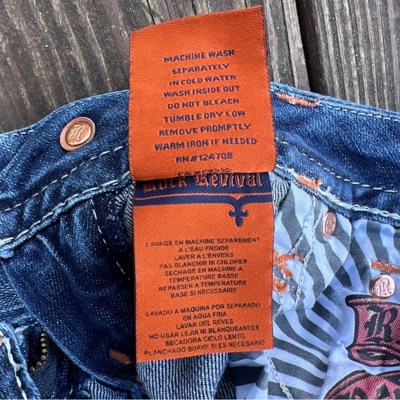 Rock Revival Women’s Blue Sukie Skinny Low Rise Jeans  Streetwear Grunge|Size:28 - Picture 12 of 16